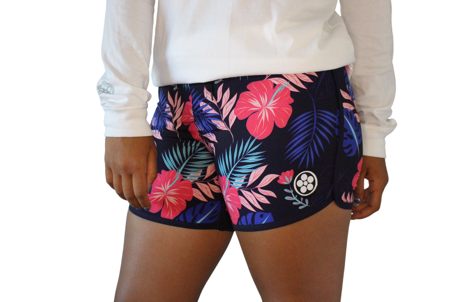 Womens Board Shorts - Flowers