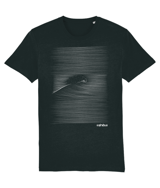 Shibui Wave Sketch T-Shirt Black