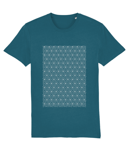 Shibui Sangaku Hex T-Shirt Blue