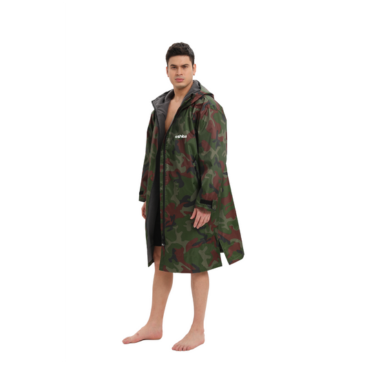 Shibui Waterproof Dry Changing Robe Camo/Black