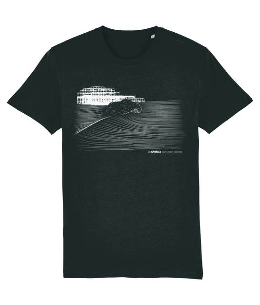 Shibui Wave Pier T-Shirt Black