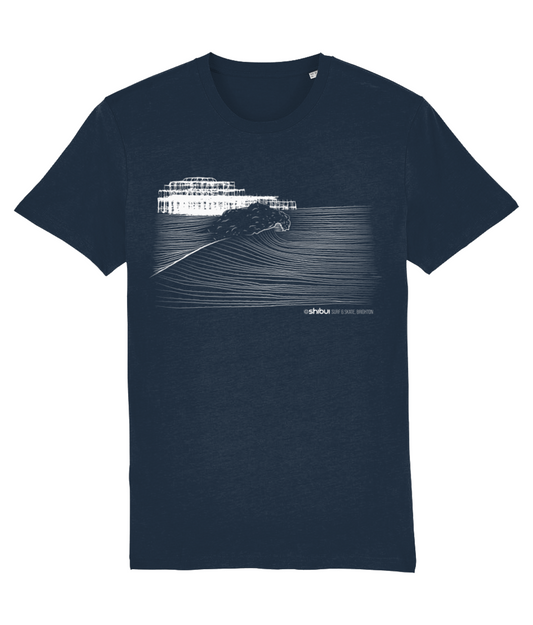 Shibui Wave Pier T-Shirt Navy