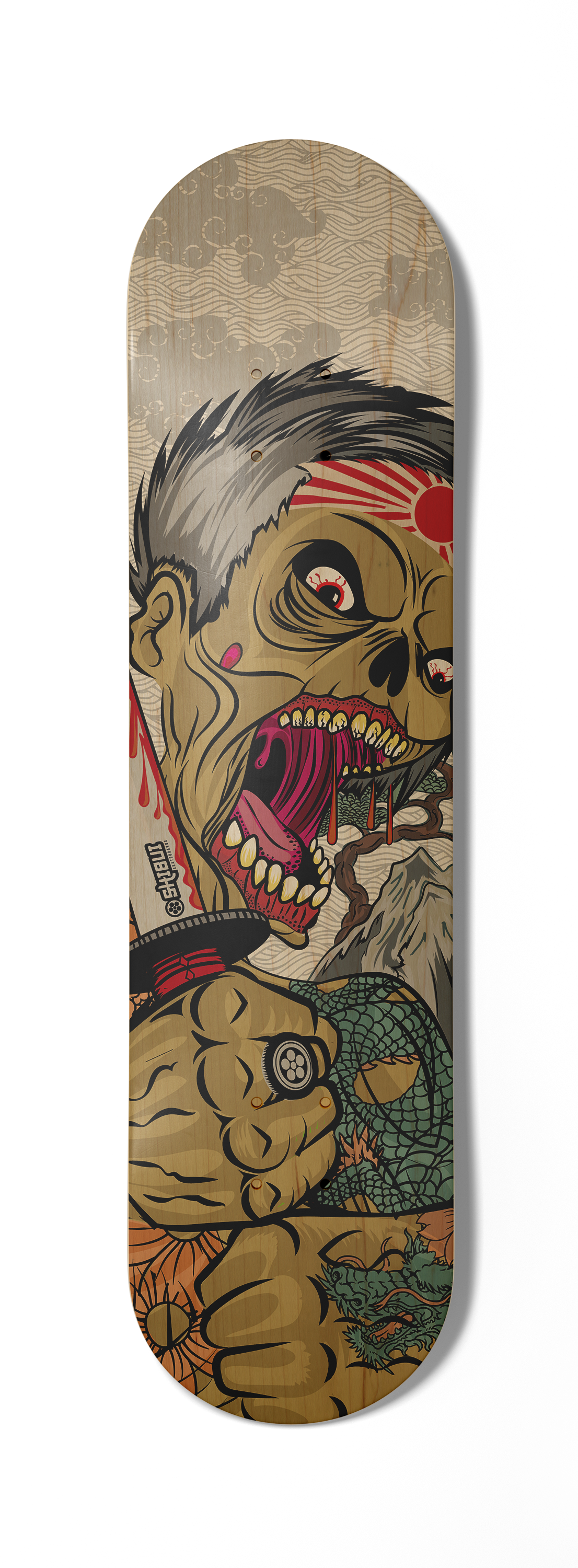 Undead Yakuza skate deck